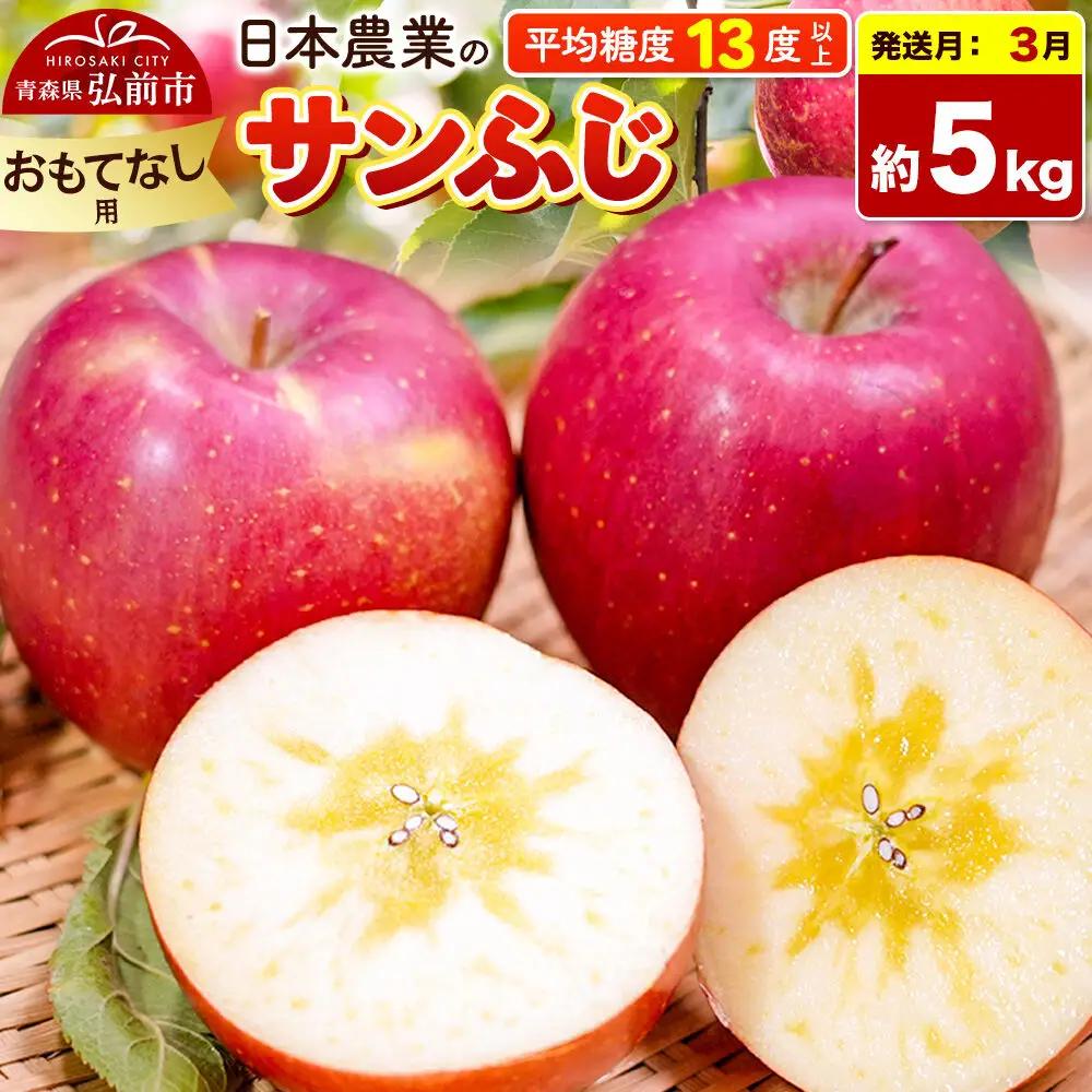 【27年3月発送】りんご サンふじ【おもてなし用】約5kg 平均糖度13度以上 青森県 弘前市 果物 フルーツ 林檎 リンゴ くだもの