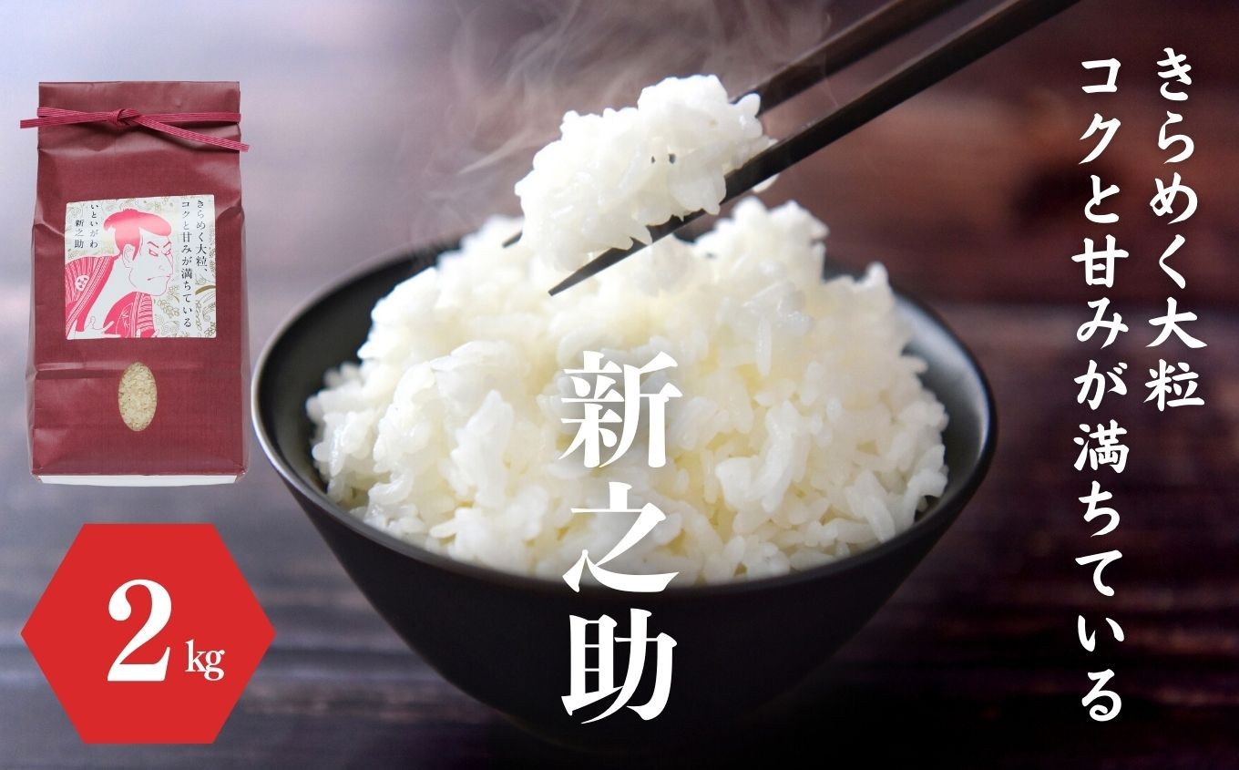 
                  令和8年産 新米『新之助』2kg 米・食味鑑定士お墨付き 家族みんなで愛情かけて育てた米 新潟県糸魚川産 2026年 しんのすけ 白米 百姓や伝六【米 お米 こめ ご飯 ライス ふるさと納税米 食品 人気 おすすめ ギフト 新潟県の新しいブランド米 農家直送 2キロ 精米】
                