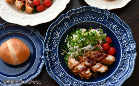 【波佐見焼】ombre de fleur ブーケボウル アズール 2枚セット 食器 皿【翔芳窯】[FE358]