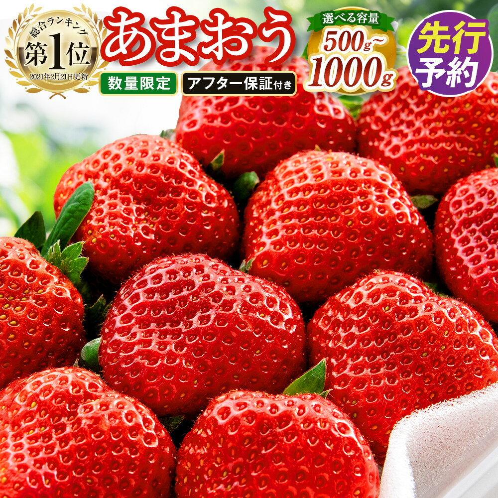 【2024年2月上旬より順次発送】先行予約受付中! 数量限定 福岡県産 あまおう 合計1080g 270g×4パック いちご 苺 イチゴ フルーツ 果物 春 旬 福岡県産 九州 国産 送料無料