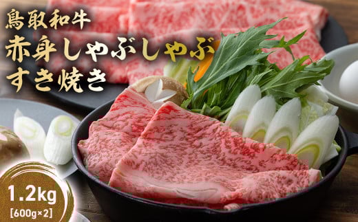 鳥取和牛 赤身 しゃぶしゃぶすき焼き 1.2kg(300g×4)  鳥取和牛 赤身 モモ ウデ しゃぶしゃぶ すき焼き 国産 牛肉 ブランド牛 和牛 黒毛和牛 KR1072