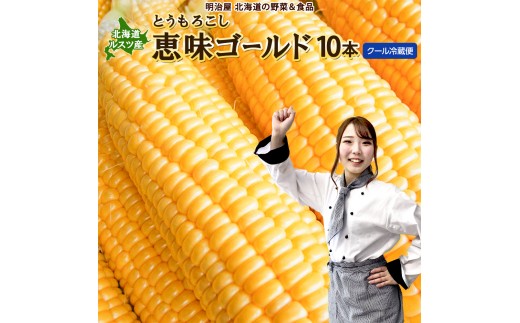 【令和8年産先行予約】朝採りとうもろこし 恵味ゴールド L-LLサイズ 10本【27001】