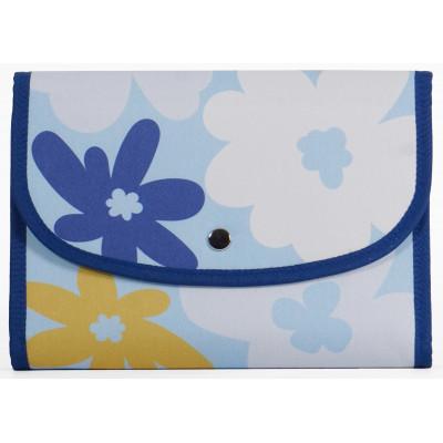 ふるさと納税 島原市 マルチケース(ジャバラタイプ)北欧フラワー ハローブルー Lサイズ