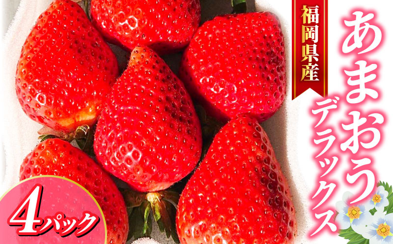 
                  いちご 【先行予約】あまおうデラックス（4パック） いちご 苺 イチゴ 果物 フルーツ いちご 甘い ichigo strawberry イチゴ 生いちご あまおう 福岡県 川崎町 お取り寄せいちご ゆめのか 甘い 赤い イチゴ 産地直送 こだわりいちご フレッシュ 家庭用 くだもの 旬 新鮮 春の味覚 送料無料 国産 産地直送 農家直送 季節のいちご 小分け お取り寄せ ギフト 
                