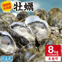 【ふるさと納税】福岡県糸島産 殻付き牡蠣 生食可 8kg(100粒前後) 糸島市 / 日進丸 牡蛎 カキ [AWA010] 35000円 3万5千円