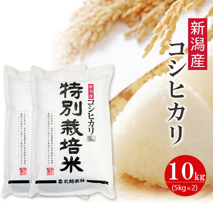 【ふるさと納税】〈令和7年産 新米〉特別栽培米 新潟産コシヒカリ 10kg 精米 白米