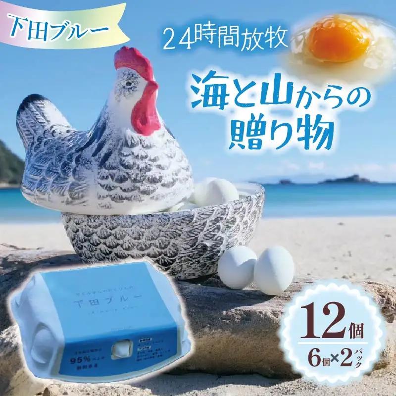 【farm1987】海と山からのおくりもの　下田ブルー(6個入り)2パック　[青い卵 アローカナ]