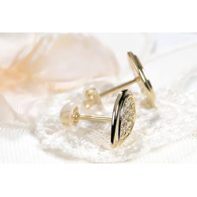 ふるさと納税 昭和町 【0.32ct】K18YG ティアドロップ パヴェ ダイヤモンド ピアス |  | 01