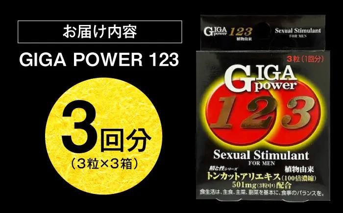 サプリ ギガパワー 123 3粒 3箱セット サプリ BLAX010