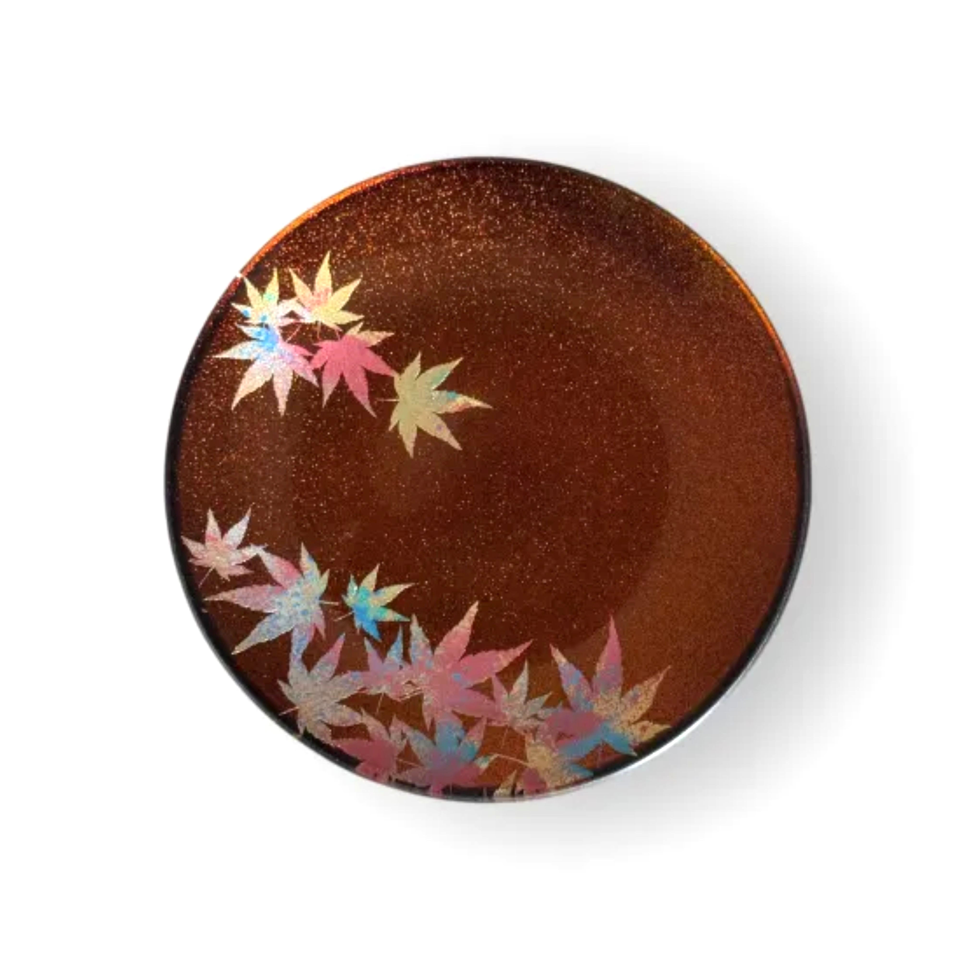 丸小皿 紅葉 梨地レッド ［NF269］ 303446_CU90100VC02