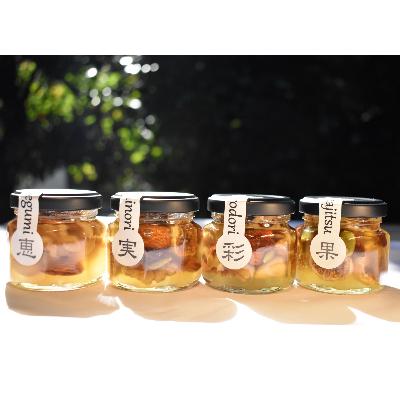 ふるさと納税 すさみ町 ナッツ・ドライフルーツの蜂蜜漬4種セット【峠の恵】【峠の彩】【峠の実】【峠の果実】 |  | 01