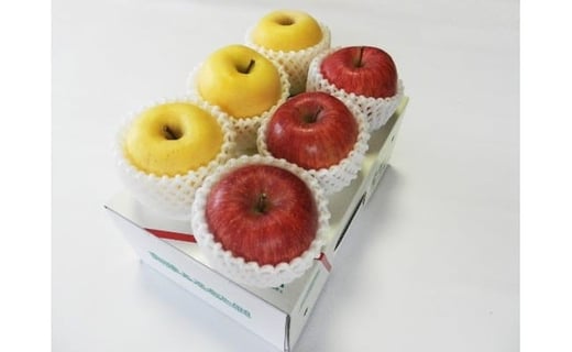 07-02-027　紅黄りんごセット2kg
