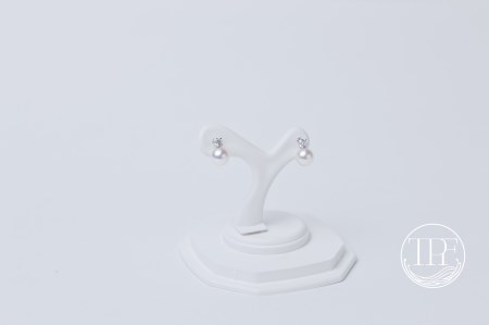 真珠 ピアス 6.0mm K10 パール アクセサリー あこや真珠 ジュエリー ギフト 贈り物 贈答 プレゼント 普段使い 人気 誕生日 記念日 お祝い 三重 伊勢 志摩 / 養殖場　6.0mm珠とキュービックジルコニアのピアス