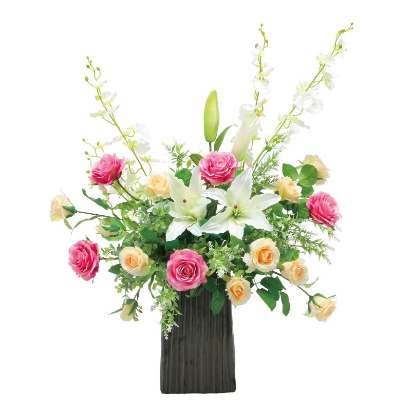 【ふるさと納税】光の楽園 サインカサブランカ【配送不可：北海道・沖縄・離島】 インテリア 光触媒 人工植物 造花 フェイクグリーン 花 フラワー 清浄 消臭