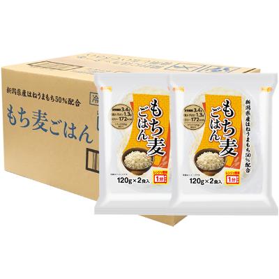 ふるさと納税 小千谷市 越後製菓の「もち麦ごはん」120g×12食