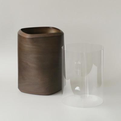 ふるさと納税 青森県 BUNACO　IB-D8216　ダストボックスtwist□　Lサイズ(ダークブラウン) |  | 01