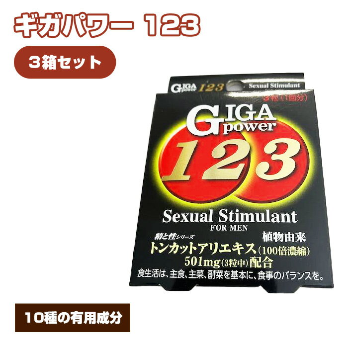 【ふるさと納税】No.328 ギガパワー 123 3箱セット ／ サプリメント サプリ 送料無料 大阪府