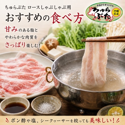沖縄県産ブランド豚 ちゅらぶた ロースしゃぶしゃぶ用スライス 500g×1P【配送不可地域：離島】