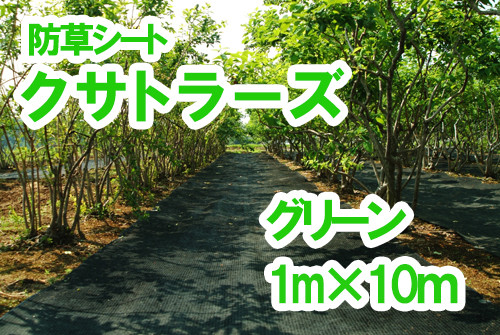 
                  【防草シート】クサトラーズ（１ｍ×１０ｍ）グリーン
                