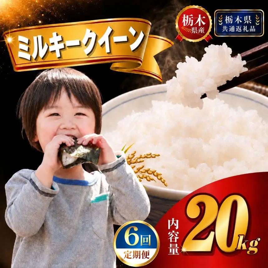 【新米】定期便6回 ﾐﾙｷｰｸｲｰﾝ 20kg(5kg×4袋)【栃木県共通返礼品 栃木県産】AB | 栃木県 下野市