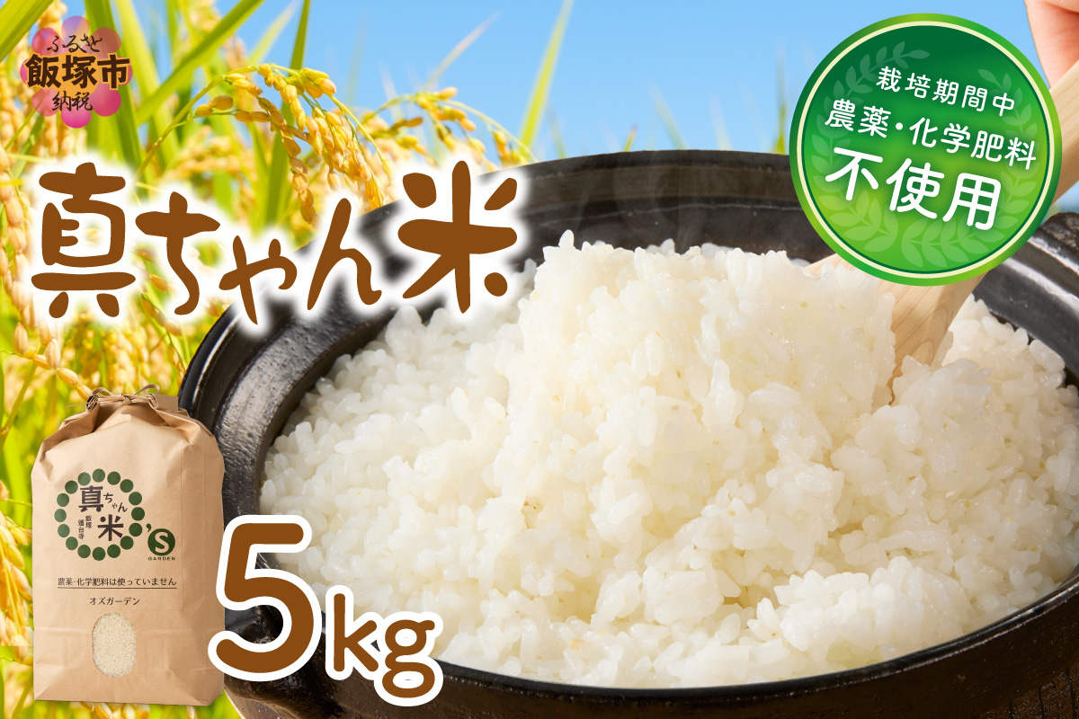 【B7-039】【令和8年産】農薬・化学肥料不使用 真ちゃん米 5kg