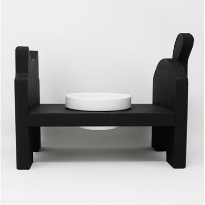 ふるさと納税 小郡市 ペット用品 猫ちゃん想いの猫型 フードスタンド・ミニ ブラック[No5354-0359] |  | 02