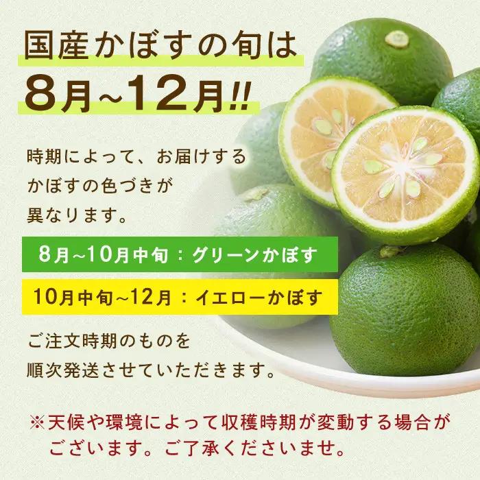 ＜先行予約受付中！2026年8月上旬以降順次発送予定＞かぼす(5kg)柑橘 かんきつ 大分県産直【112600100】【ａｎｄＫ】