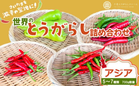 【十色とうがらしファーム】世界のとうがらし詰合せ＜アジア＞　【11100-0809】