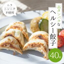 【ふるさと納税】【年内発送】朝専用餃子 岐阜モーニング餃子 40個入 朝食 ぎょうざ ギョウザ 岐阜県産 こだわり ヘルシー 高タンパク 低カロリー ニンニク ニラ 不使用 の餃子 人気 おすすめ 本巣市発 岐阜夢餃子製作所 [mt1579] 8000円 2024年 年末 年内配送 年内お届け