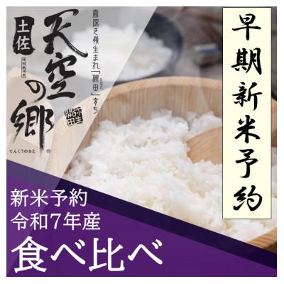 ふるさと納税 本山町 早期予約　★令和7年産新米★　本山町の棚田で育てられた土佐天空の郷　5kg食べ比べセット