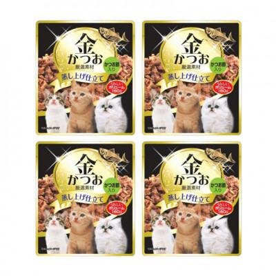 ふるさと納税 久留米市 金かつお 猫用パウチ(かつお節入り)160g×48袋(久留米市)