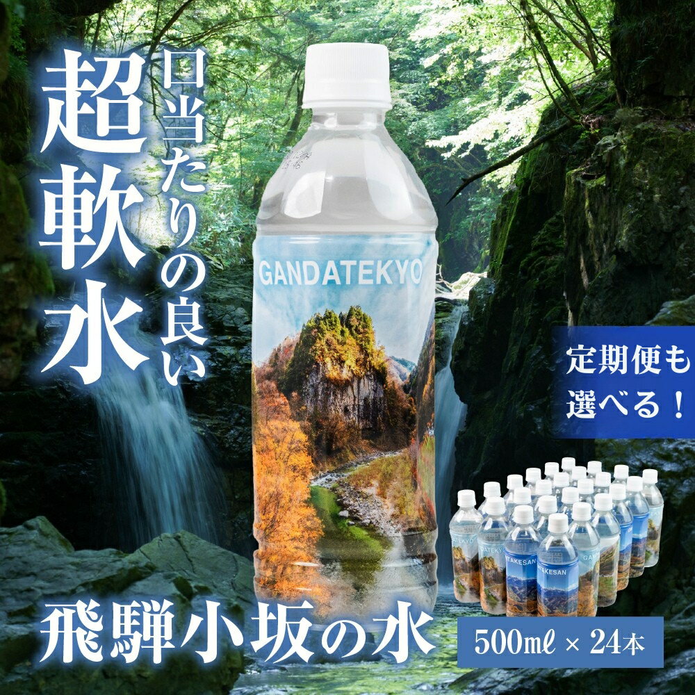 【ふるさと納税】飛騨小坂の水（ナチュラルミネラルウォーター） 500ml×24本（1箱24本入り）超軟水 軟水 水 保存水 下呂市 小坂 飛騨 ミネラルウォーター 天然水 ペットボトル