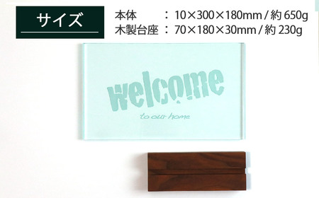 インテリア 玄関用 アクリル ウェルカムボード （ロゴタイプB）