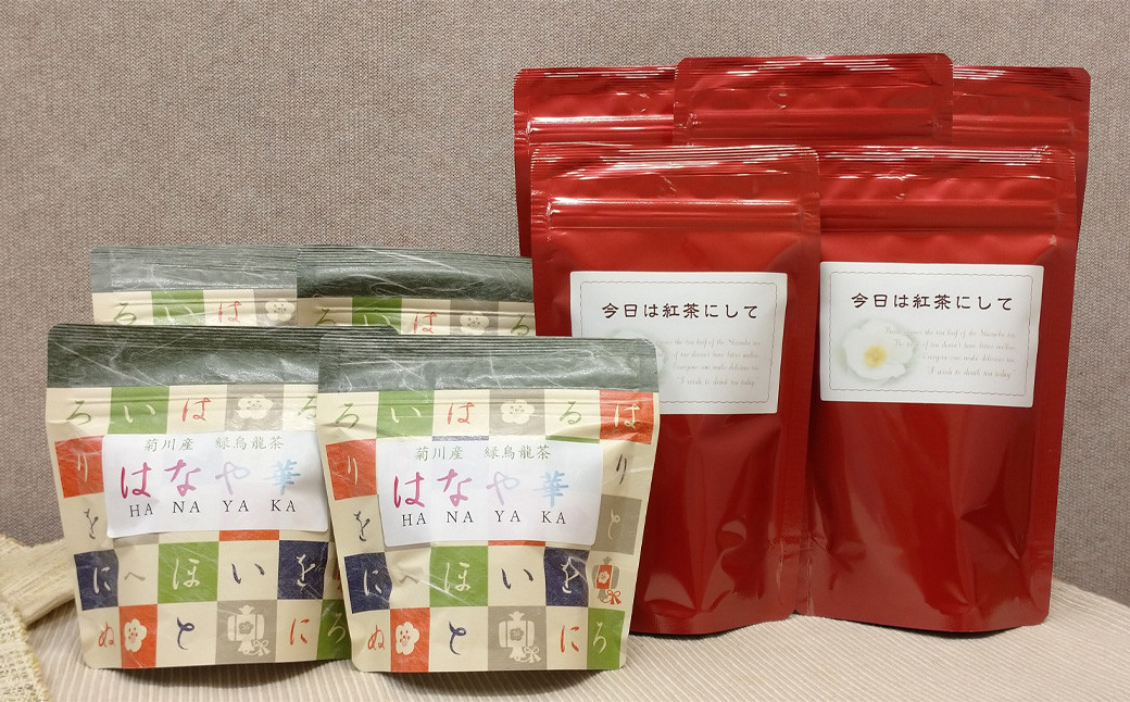 お茶専門店の作った変わり種！た～んと入った 2種 9袋セット お茶 お茶セット ティーバッグ 緑茶 緑烏龍茶 和紅茶 静岡緑茶 日本茶 茶葉