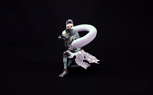 上根拓馬「12 ガーディアンズ the Devas　風神」フィギュア　【民芸品・フィギュア・立体造形作品・神仏・インテリア】