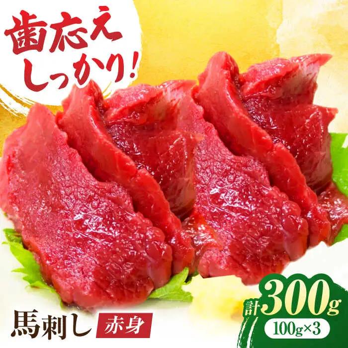 赤身馬刺し 約300g 小分け馬刺し 冷凍 熊本[ZEW001]
