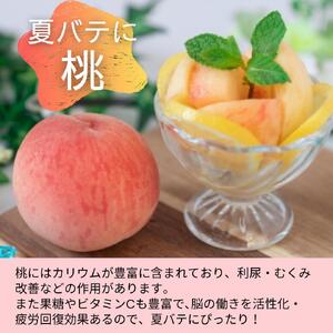 桃 白鳳 約2kg 箱 (8～9個) 【秀品】 カキエモン農園【BX-kkem027】
