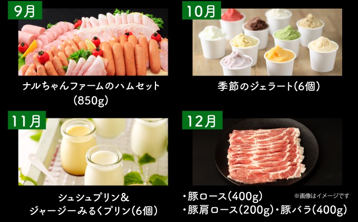 フルーツ 野菜 旬 牛肉 長崎和牛 ハム ジェラート プリン スイーツ 定期便