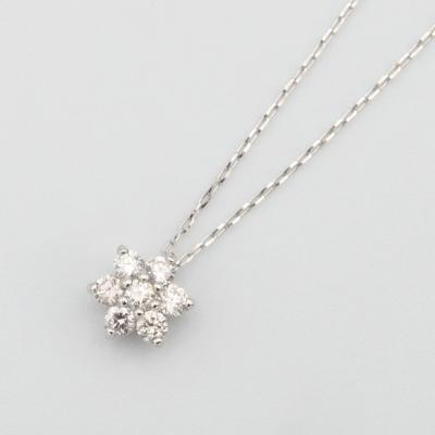 ふるさと納税 甲府市 PT900/PT850 0.2ct ダイヤモンド ペンダントネックレス　FHH-019841 |  | 01