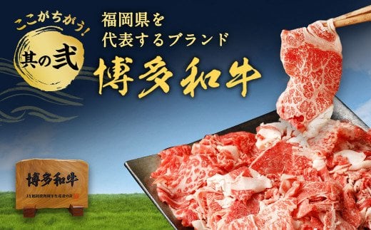 博多和牛切り落とし1.2kg(400g×3パック)ジャポネソース付き