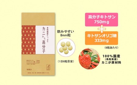 カニから高分子（180粒入り）　1袋