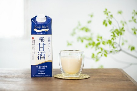 【定期便6ヶ月】マルコメ プラス糀 糀甘酒LL糀リッチ粒 1000ml×6本 国産米100%使用 無塩タイプ 甘酒【 神奈川県 南足柄市 】