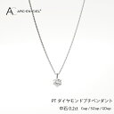 【ふるさと納税】ダイヤモンド ペンダント ネックレス 計 0.2ct プラチナ ジュエリー アルカンシェル アクセサリー 宝石 プレゼント レディース ギフト 女性 鑑別書付き