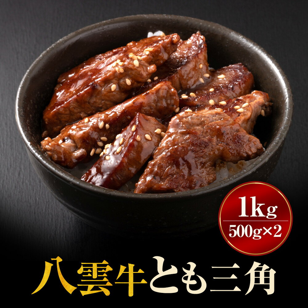 【ふるさと納税】【北海道情報雑誌で紹介！】八雲牛 とも三角 1kg（500g×2P）ブロック ※沖縄・離島への配送不可