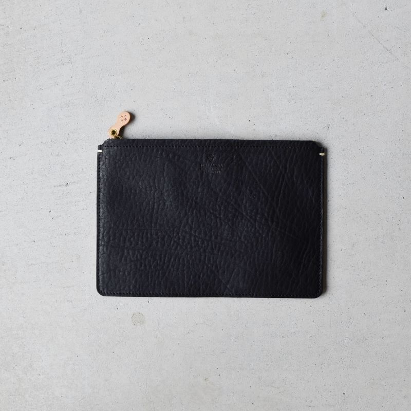 Teha’amana Square pouch L テハマナ スクエアポーチ L ベーシック ブラック  革 皮 雑貨 おしゃれ レザー 本革 こだわりの逸品 地域特産品 ギフト 自分用 人気 おすす