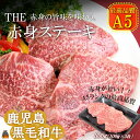 【ふるさと納税】A5ランク THE鹿児島黒毛和牛赤身ステーキ 300g（100g×3） ( 鹿児島黒毛和牛 A5 牛肉 ビーフ 贅沢 極上 こだわり プレミアム 徳之島 鹿児島 美味しい 赤身 脂身 カミチク ステーキ BBQ 焼肉 )