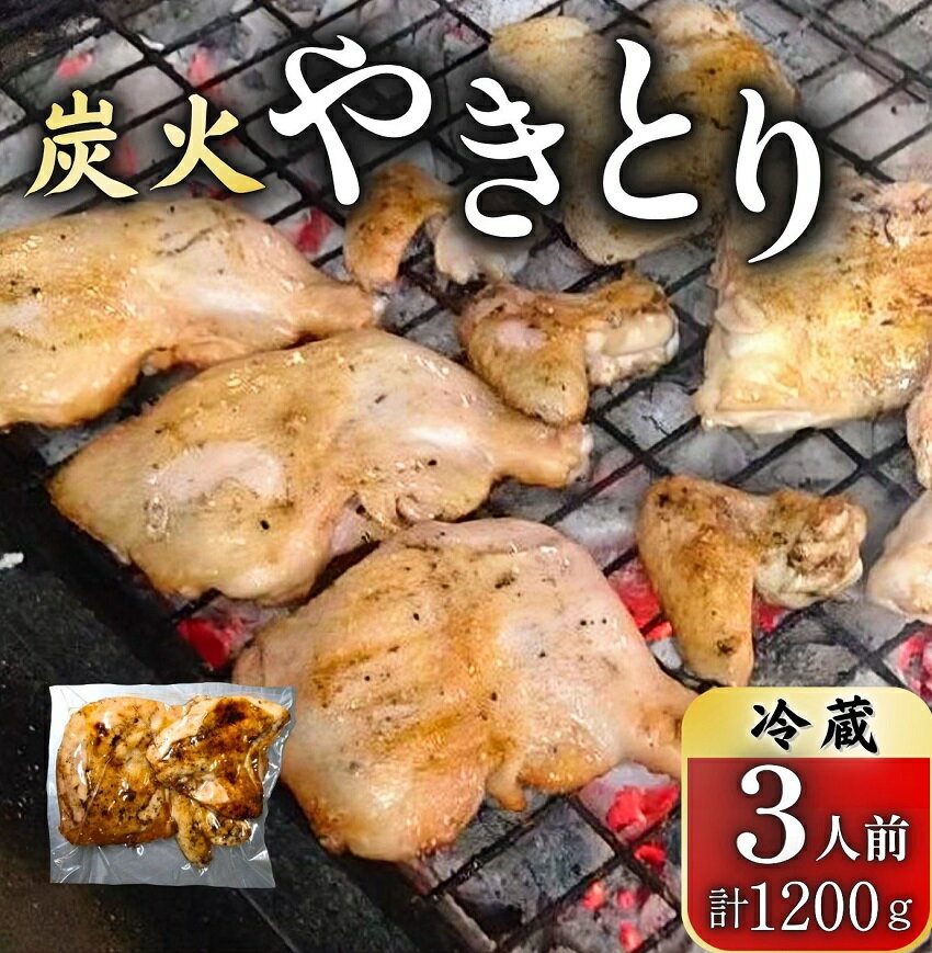 【ふるさと納税】とりせい 炭焼き 若どり3人前セット(冷蔵）小分け 鶏肉 とりにく 焼き鳥