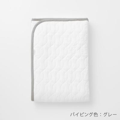 ふるさと納税 京都市 【大東寝具】京和晒綿紗　ガーゼ敷パッド(脱脂綿入り)4層(グレー・セミダブル) |  | 01