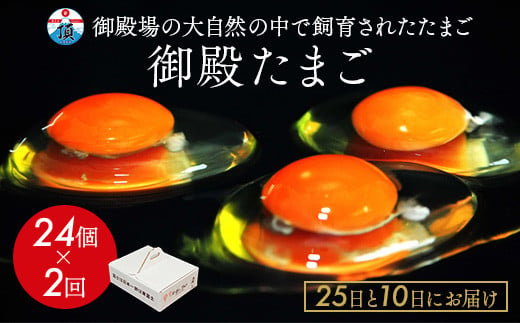 
《25日と10日にお届け》御殿たまご 赤たまご 24個入×2回（破損保障含む）もみがら入 ｜ 卵 タマゴ 玉子 たまごかけご飯 生卵 鶏卵 卵焼き 国産 御殿場産 ※北海道・沖縄・離島への配送不可
