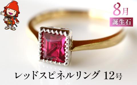 誕生石 8月レッドスピネル 指輪 リング 12号 レディース K18 PT900 プラチナ アクセサリー 誕生日 婚約 結婚 母の日 プレゼント 祝 記念日 女性 贈り物 大分県産 中津市